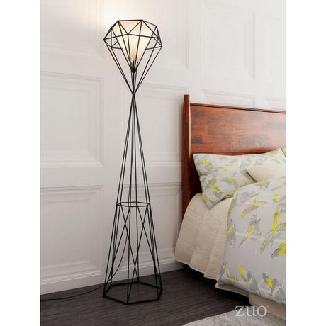 Zuo Delancey Floor Lamp Black