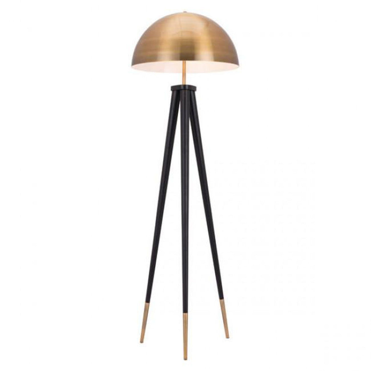 Zuo Mascot Floor Lamp Brass & Black