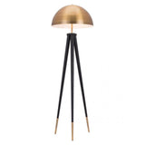 Zuo Mascot Floor Lamp Brass & Black