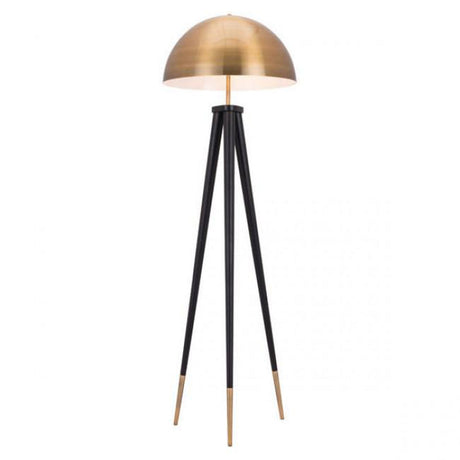 Zuo Mascot Floor Lamp Brass & Black