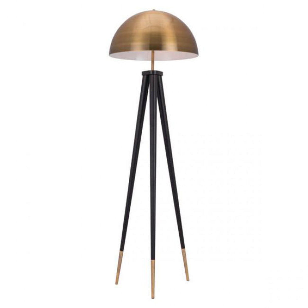 Zuo Mascot Floor Lamp Brass & Black