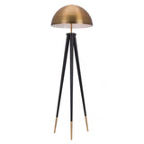 Zuo Mascot Floor Lamp Brass & Black