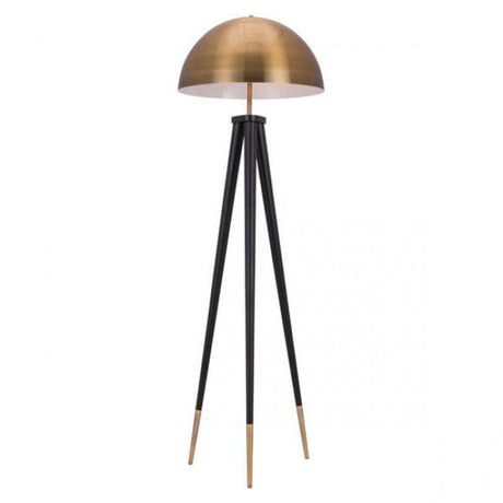 Zuo Mascot Floor Lamp Brass & Black