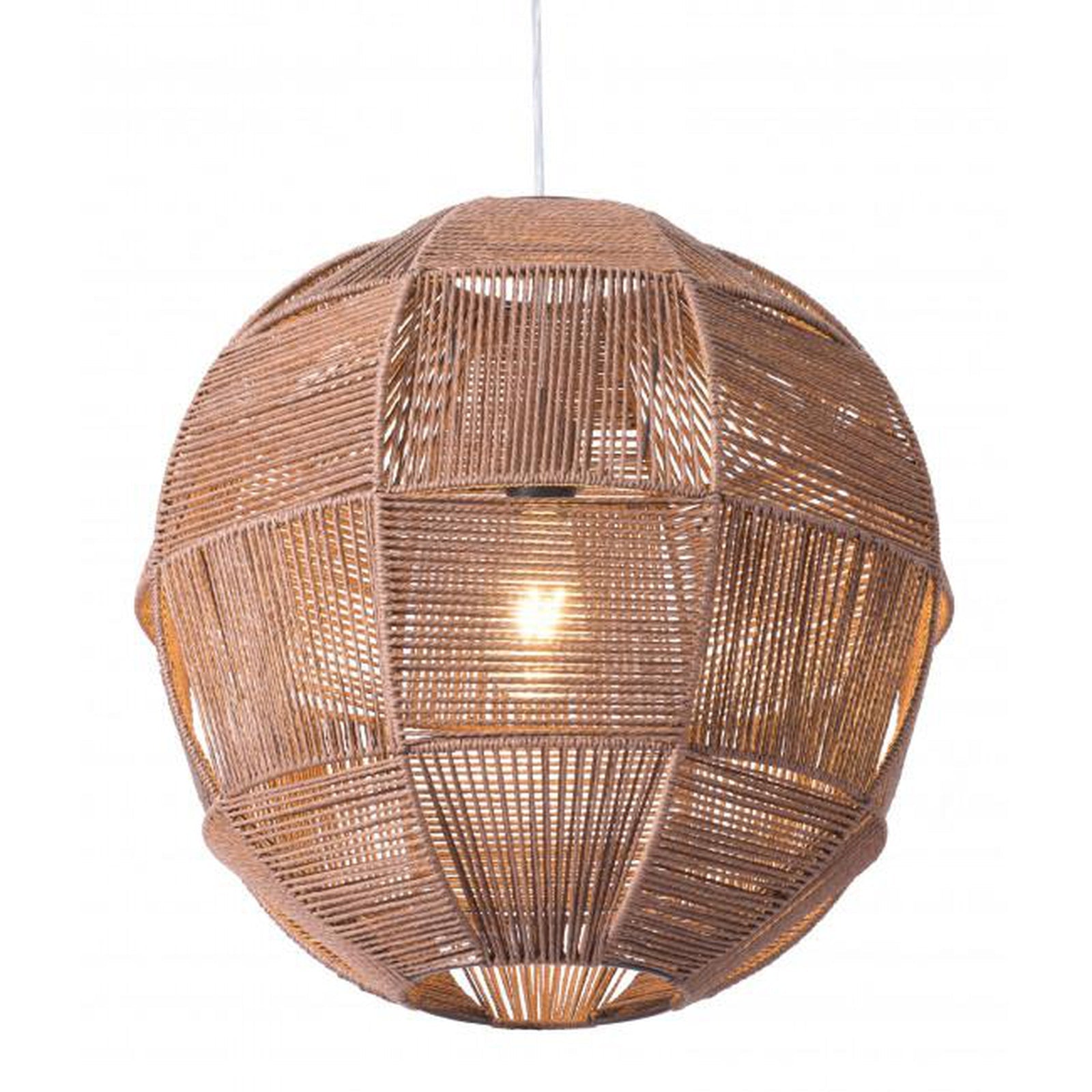 Zuo Florence Ceiling Lamp Brown