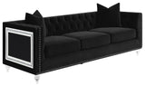 Delilah - 3 Piece Living Room Set - Black - Home Elegance USA