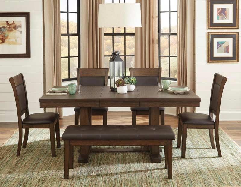 Homelegance - Wieland 6 Piece Dining Table Set - 5614-72-6Set