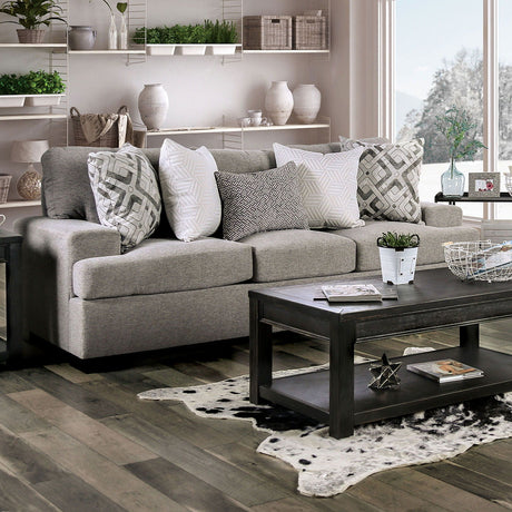 Polly - Sofa & Loveseat - Light Gray - Home Elegance USA