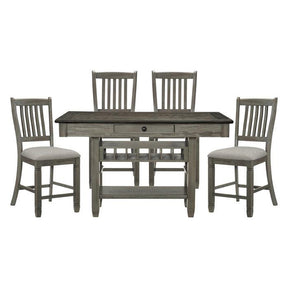 Granby 5 Piece Dining Room Set In Antique Gray 5627Gy-36-5Set | Homelegance
