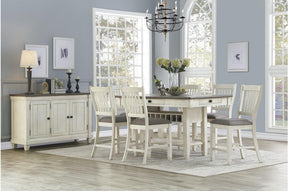 Granby 7 Piece Dining Room Set In Antique Gray 5627Nw-36-7Set | Homelegance