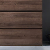 Liv Four-Drawer Contemporary Wood Chest in Walnut Brown - Home Elegance USA