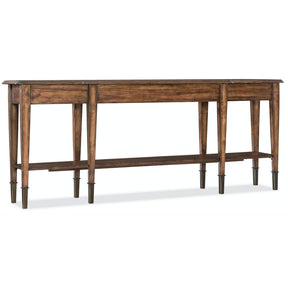 Skinny Console Table Medium Wood with 2 Drawers – Hooker Furniture