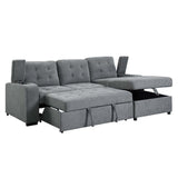 Kabira - Sectional Sofa - Gray Fabric - Home Elegance USA