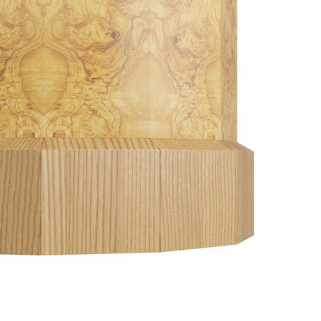 Arteriors Reuben Dining Table in Blonde Burl & Chestnut Oak Veneers - sold by Home Elegance USA