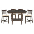 Balin 5 Piece Table Set In Brown 5716-36*5S1 | Homelegance
