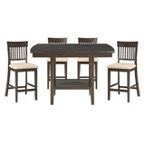 Balin 5 Piece Table Set In Brown 5716 - 36*5S1 | Homelegance | Home Elegance USA