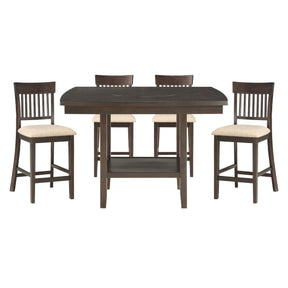 Balin 5 Piece Table Set In Brown 5716-36*5S1 | Homelegance