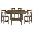 Balin 5 Piece Counter Height Table Set In Light Oak 5716Rfak-36*5 | Homelegance