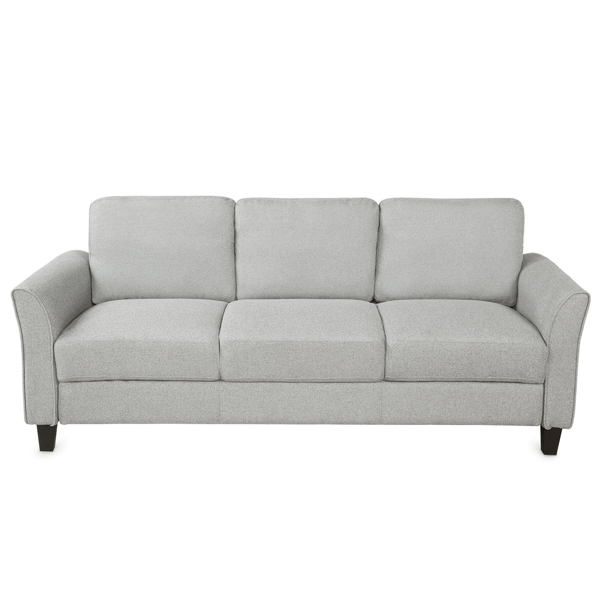 3 - Seat Sofa Living Room Linen Fabric Sofa (Light Gray) - WF191004AAN - image - 4