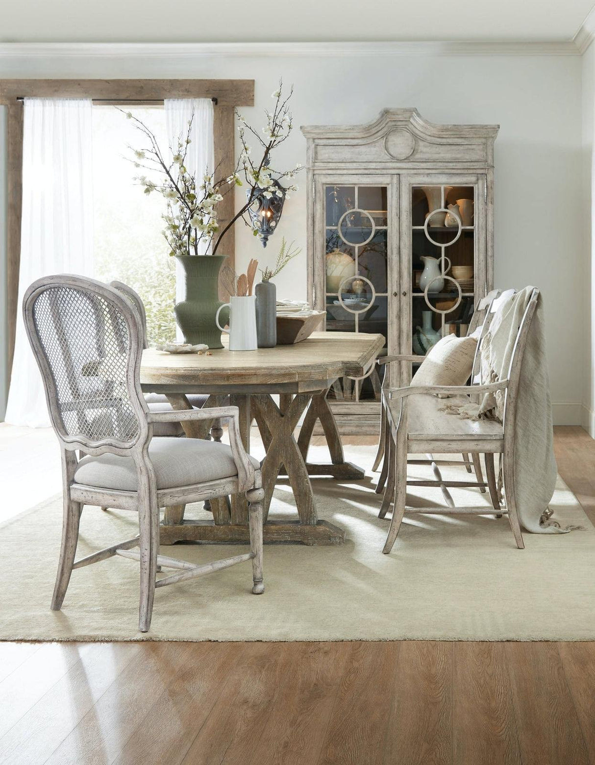 Boheme Gaston Metal Back Side Chair | Hooker | Home Elegance USA