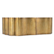 Melange Tevis Bluff Cocktail Table Gold Quatrefoil | Hooker Furniture