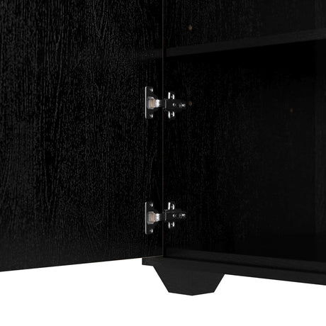 Sapphire Credenza – Chamois Gray Eucalyptus Veneer & Ebony Oak Veneer | Arteriors
