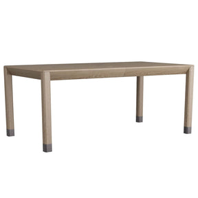 Arteriors Springer Dining Table in Tortoise Oak Veneer & Bronze Brass