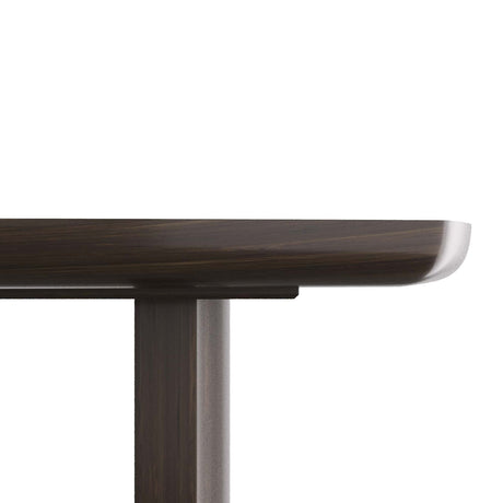 Pembroke Extending Dining Table in Ebony Oak & Antique Brass | Arteriors