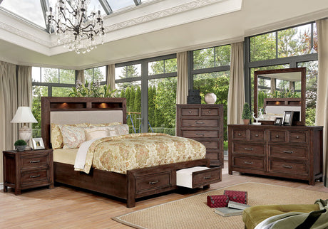 Tywyn - 4 Piece Queen Bedroom Set - Dark Oak - Home Elegance USA