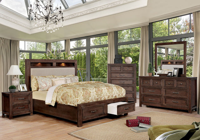 Tywyn - 5 Piece Queen Bedroom Set With Chest - Dark Oak - Home Elegance USA