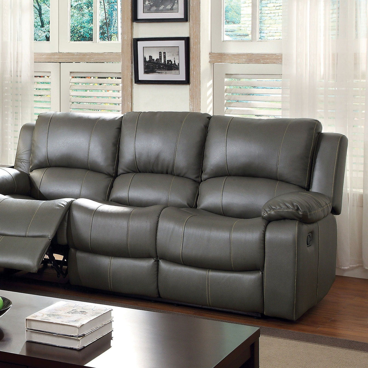 Sarles - Sofa & Loveseat - Gray - Home Elegance USA