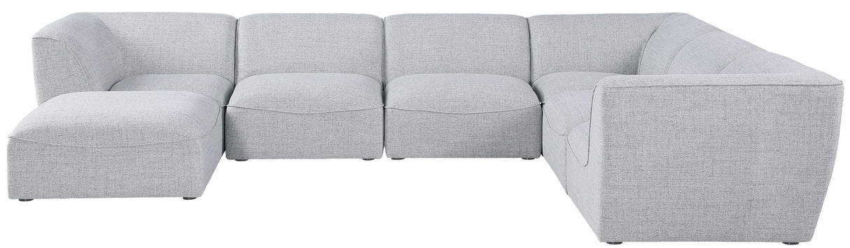 Miramar - Modular Sectional 7 Piece - Gray - Fabric - Home Elegance USA