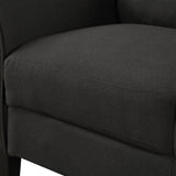 Living Room Furniture Armrest Single chair and Loveseat Sofa (Black) Home Elegance USA