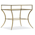 Laureng End Table in Gold with Glass Top | Hooker