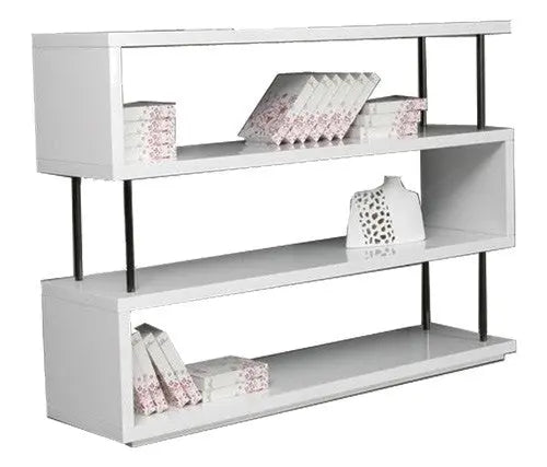 Vig Furniture - Stage 3 - Modern White Lacquer Wall Unit - Vggu584Dp