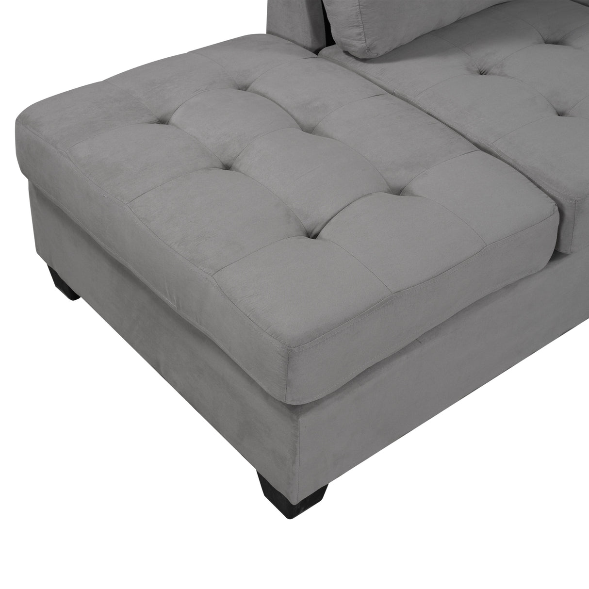 Orisfur. Modern Sectional Sofa with Reversible Chaise, L Shaped  Couch Set with Storage Ottoman and Two Cup Holders for Living Room - Home Elegance USA