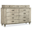 Sanctuary Diamont Eleven-Drawer Dresser in Jewel Silver Finish – Hooker Furniture