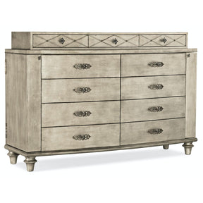 Sanctuary Diamont Eleven-Drawer Dresser in Jewel Silver Finish – Hooker Furniture