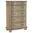 Castella Five Drawer Chest Antique Slate Medium Wood | Hooker