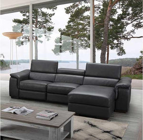 Allegra Premium Leather Raf Sectional - 18205-Rhfc | J&M