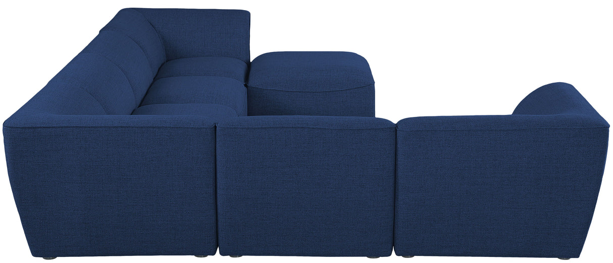 Miramar - Modular Sectional 7 Piece - Navy - Fabric - Home Elegance USA