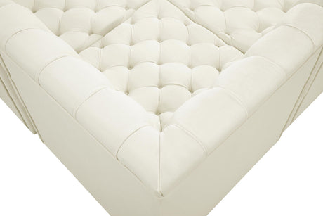 Tuft - Modular Sectional 5 Piece - Cream - Modern & Contemporary - Home Elegance USA