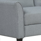 3 - Seat Sofa Living Room Linen Fabric Sofa (Gray) - WF191004AAE - image - 6