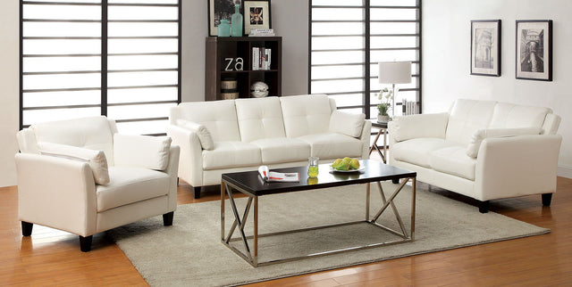 Pierre - Sofa & Loveseat - White - Home Elegance USA