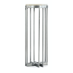 Melange Marin 32-Inch Accent End Table Pewter & White Onyx – Hooker Furniture