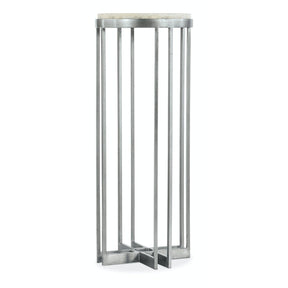 Melange Marin 36-Inch Accent End Table Pewter & White Onyx – Hooker Furniture