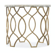 Melange Corrina Round Lamp Table Gold Leaf & White Onyx – Hooker Furniture
