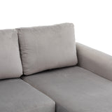 UNITED WE WIN Sectional Sofa Reversible Sectional Sleeper Sectional Sofa with Storage Chaise - Home Elegance USA