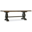Bandera 122-Inch Trestle Dining Table in Saddle Brown & Black – Hooker Furniture