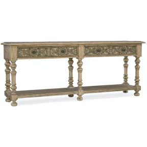 Hill Country Bexar Leg Huntboard Console Table in Sandstone Finish – Hooker Furniture