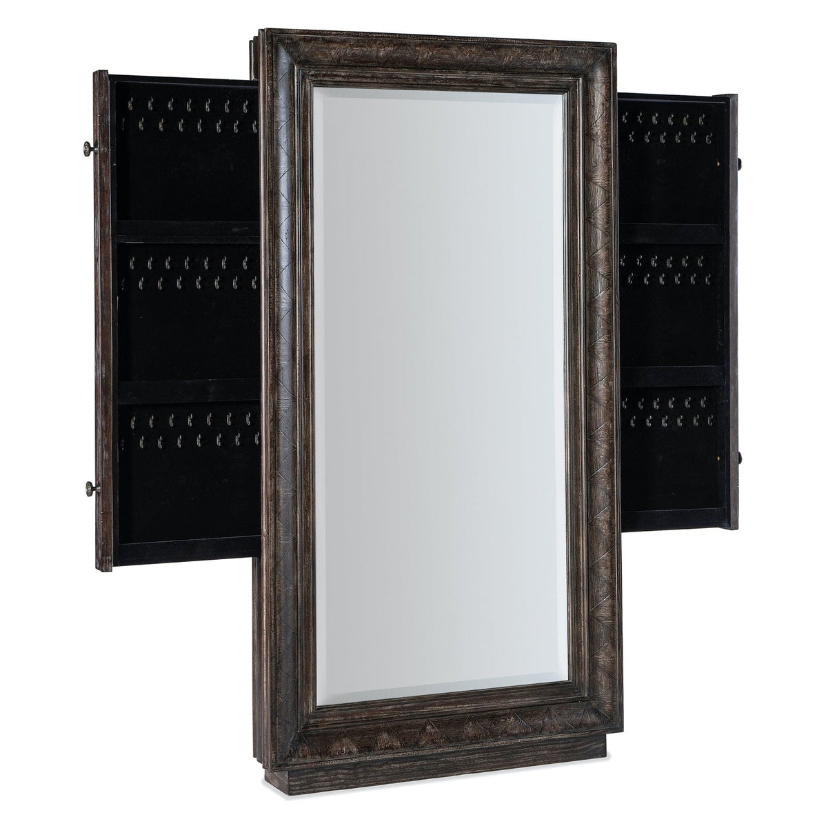 Hooker Furniture Traditions Floor Mirror With Jewelry Storage